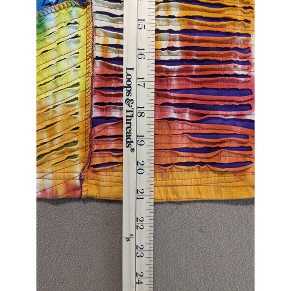 Rising International Women's Multicolor Tie-Dye Tank Top Sz Medium Made in Nepal - Picture 5 of 5